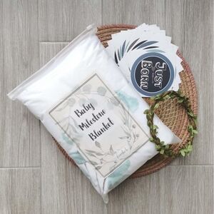 Baby Milestone Blanket For Boys/Girls Soft Monthly Picture Blanket For Newborn